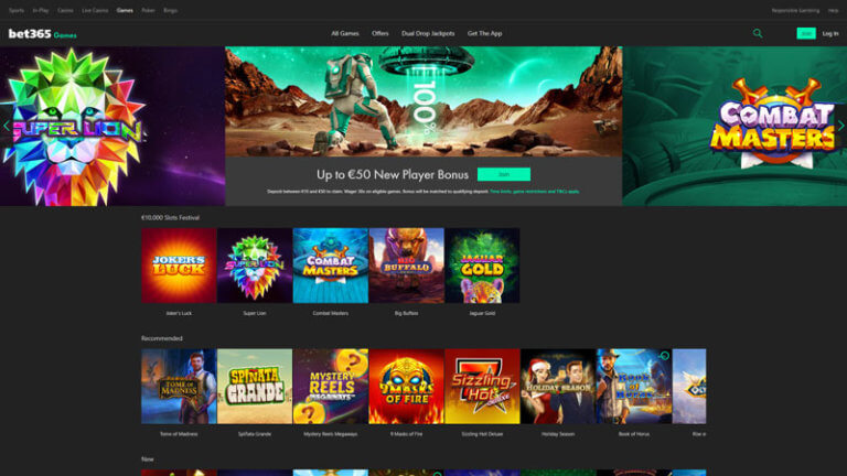 Bet365 Casino Games » Top 10 Best Slots & Table Games