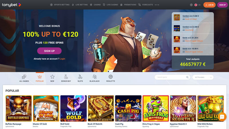 Tonybet Crypto Casino UK