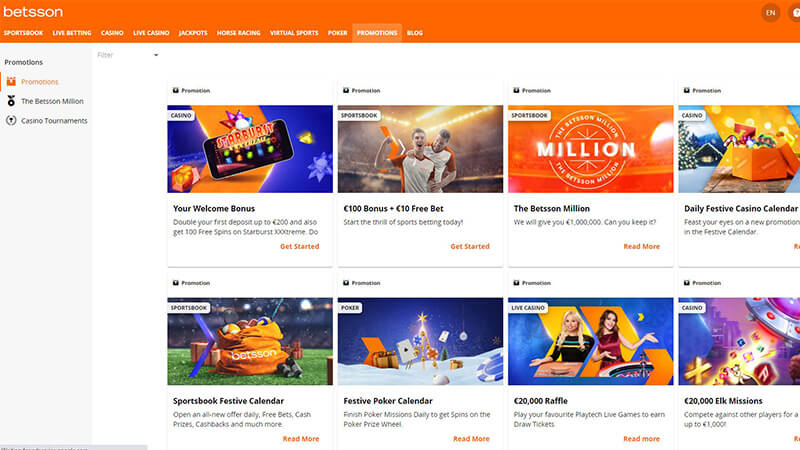 Betsson Promotions