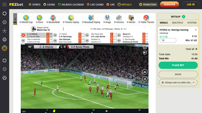 FEZbet Virtual Sports Betting