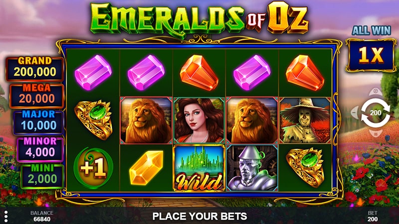 Emeralds of Oz LuckBox Casino Game