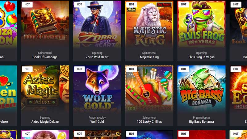 Cobra Casino Review Casino Games