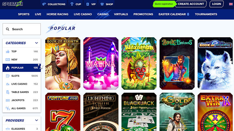 Sportaza Casino Slots