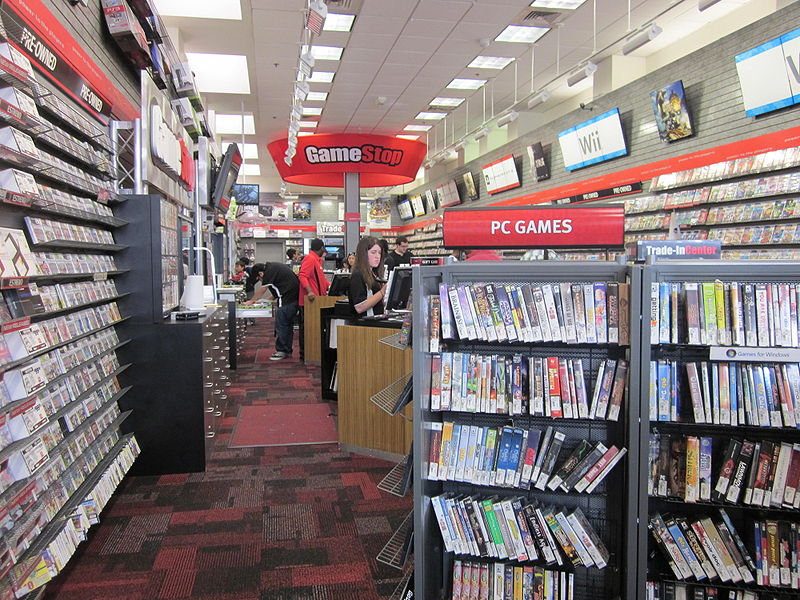 Interior of a GameStop store in San Francisco in 2010, tags: nft - CC BY-SA