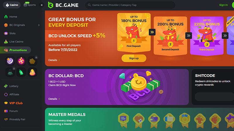 BC.Game Casino Bonus