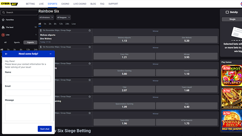 cyberbet customer support