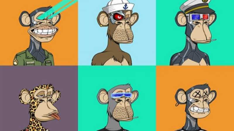 Various Bored Ape, tags: nfts crypto ten - CC BY-SA