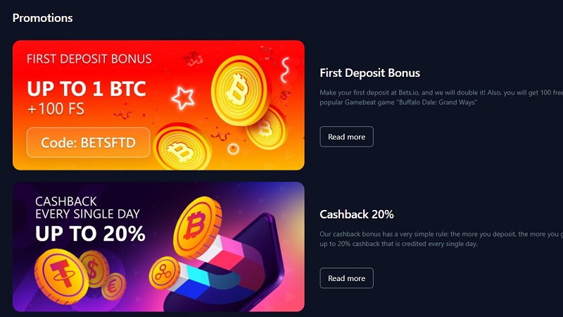 Bets.io bonus