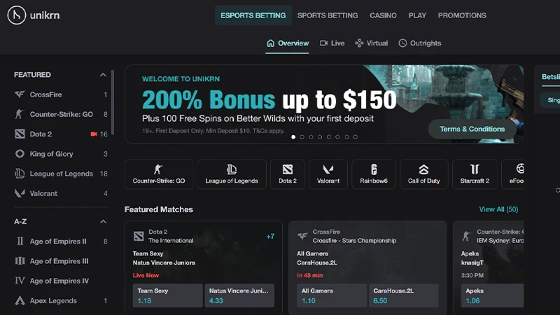 unikrn casino review