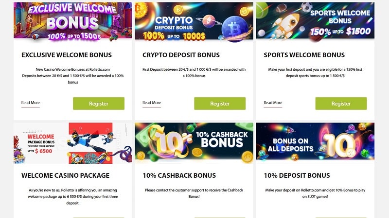 rolletto casino review bonus