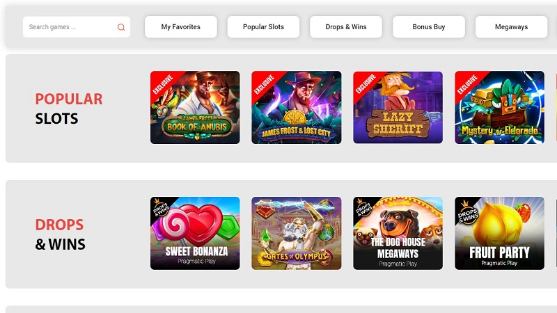 rolletto casino games